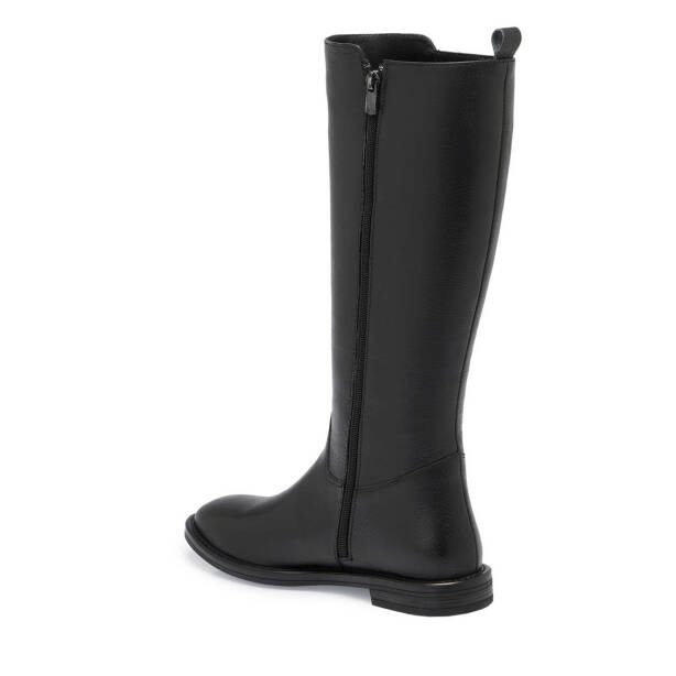 Siyah Deri Kadın Klasik Çizme - K24K1CM67682-A41 - Tergan