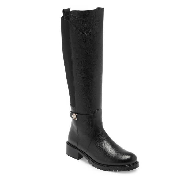Siyah Deri Kadın Klasik Çizme - K24K1CM67712-A41 