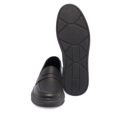  Siyah Deri Kadın Loafer - K23S1AY66802-A23 - 4