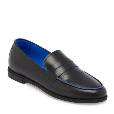 Siyah Deri Kadın Loafer - K24I1AY67366-A23 