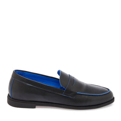 Siyah Deri Kadın Loafer - K24I1AY67366-A23 - 3
