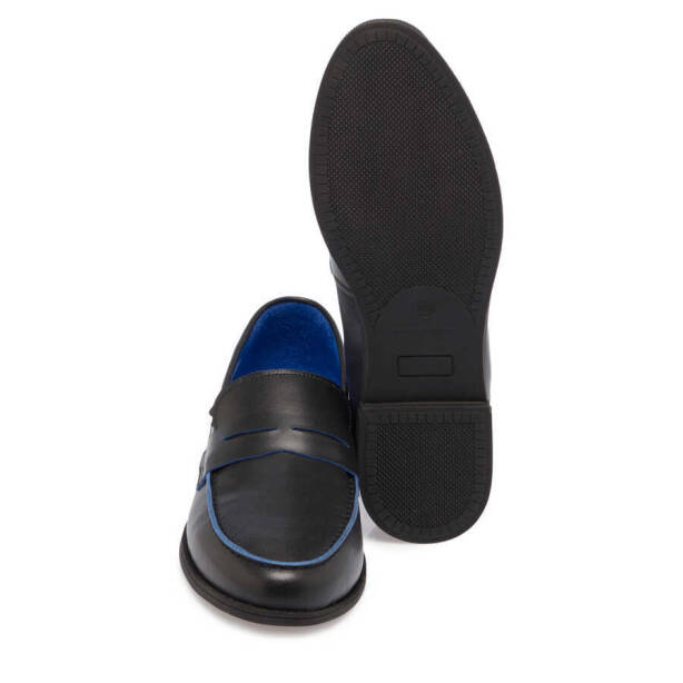 Siyah Hakiki Deri Kadın Loafer - K24I1AY67366-A23 - 4