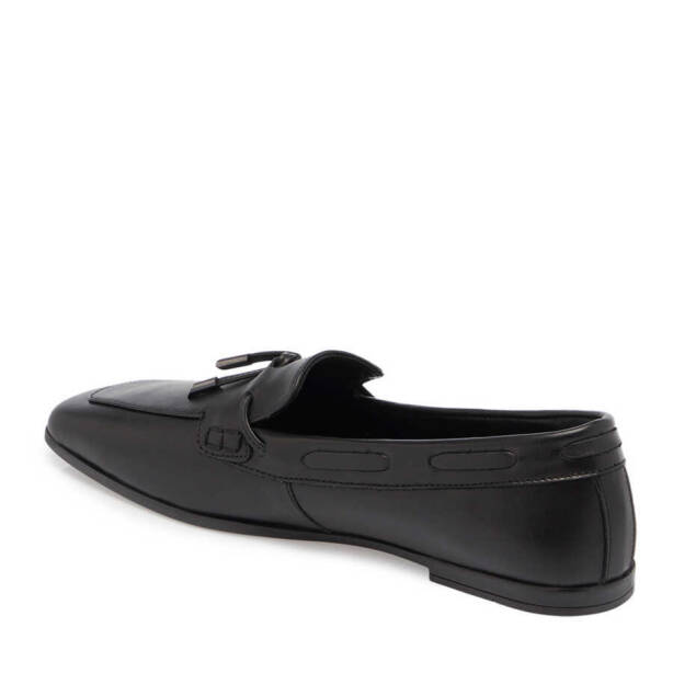 Siyah Deri Kadın Loafer - K24I1AY67450-A23 - 2