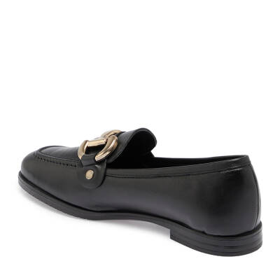 Siyah Deri Kadın Loafer - K24S1AY67568-A23 - 2