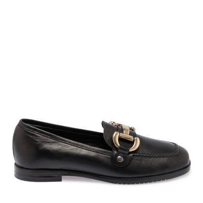 Siyah Deri Kadın Loafer - K24S1AY67568-A23 - 3
