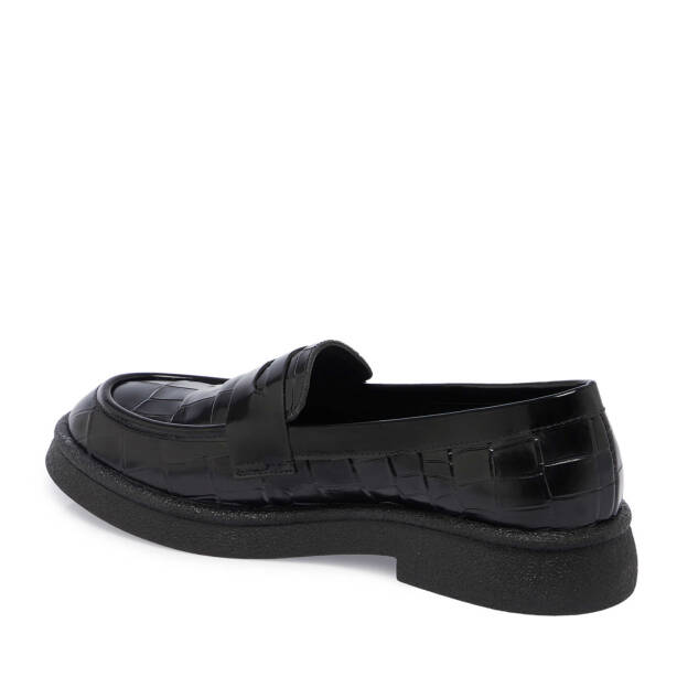 Siyah Deri Kadın Loafer - K24S1AY67625-H44 - 2