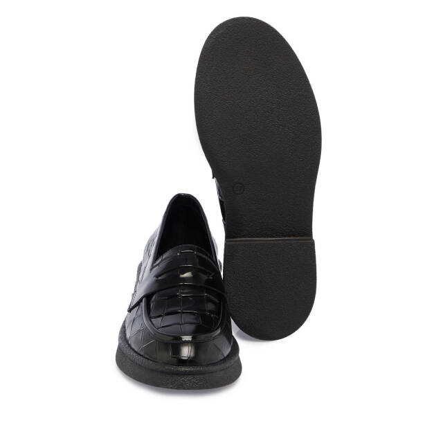 Siyah Deri Kadın Loafer - K24S1AY67625-H44 - 4