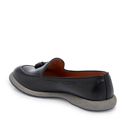 Siyah Deri Kadın Loafer - K25I1AY67993-A23 - 2