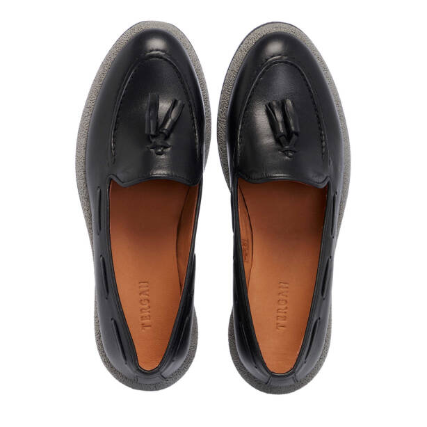 Siyah Hakiki Deri Kadın Loafer - K25I1AY67993-A23 - 5
