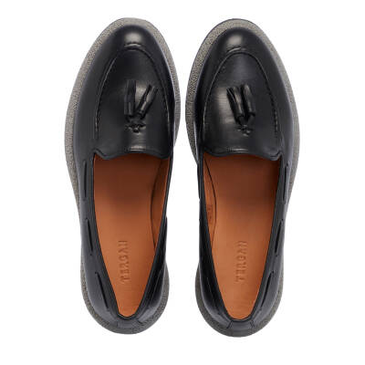 Siyah Deri Kadın Loafer - K25I1AY67993-A23 - 5