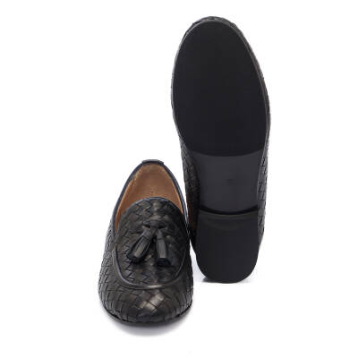 Siyah Deri Kadın Loafer - K25I1AY68040-A23 - 4
