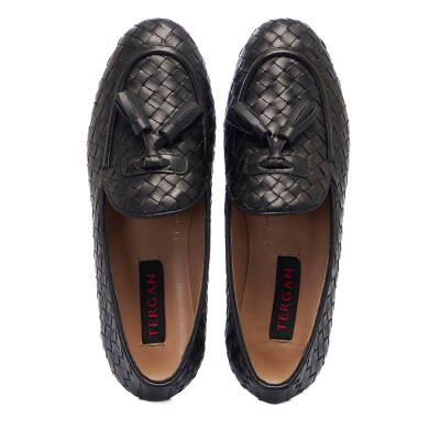 Siyah Deri Kadın Loafer - K25I1AY68040-A23 - 5