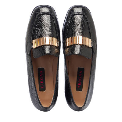  Siyah Deri Kadın Loafer - K25I1AY68043-M2S - 5