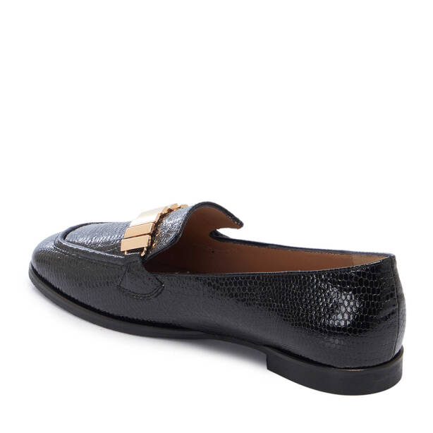 Siyah Hakiki Deri Kadın Loafer - K25I1AY68043-M2S - Tergan