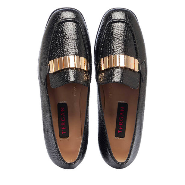 Siyah Hakiki Deri Kadın Loafer - K25I1AY68043-M2S - Tergan