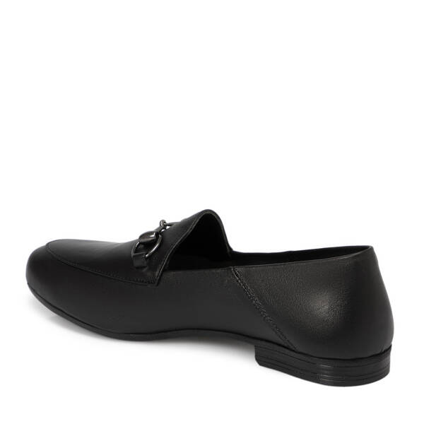 Siyah Deri Kadın Loafer - K25S1AY68138-A23 - 2
