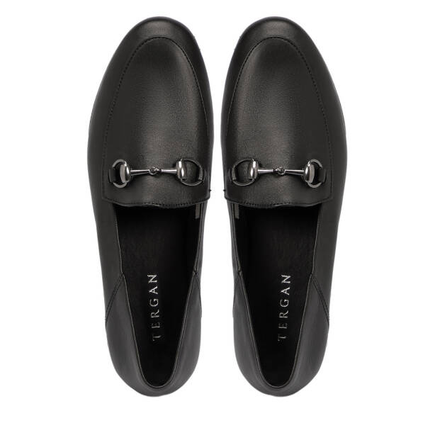 Siyah Deri Kadın Loafer - K25S1AY68138-A23 - 5