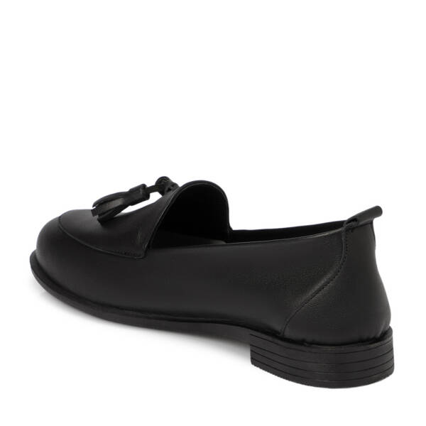 Siyah Deri Kadın Loafer - K25S1AY68139-A23 - 2