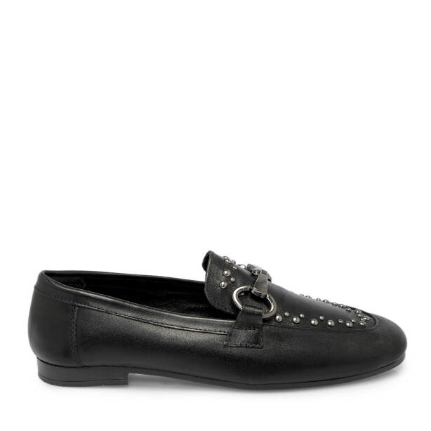 Siyah Deri Kadın Loafer - K25S1AY68161-A23 - 3