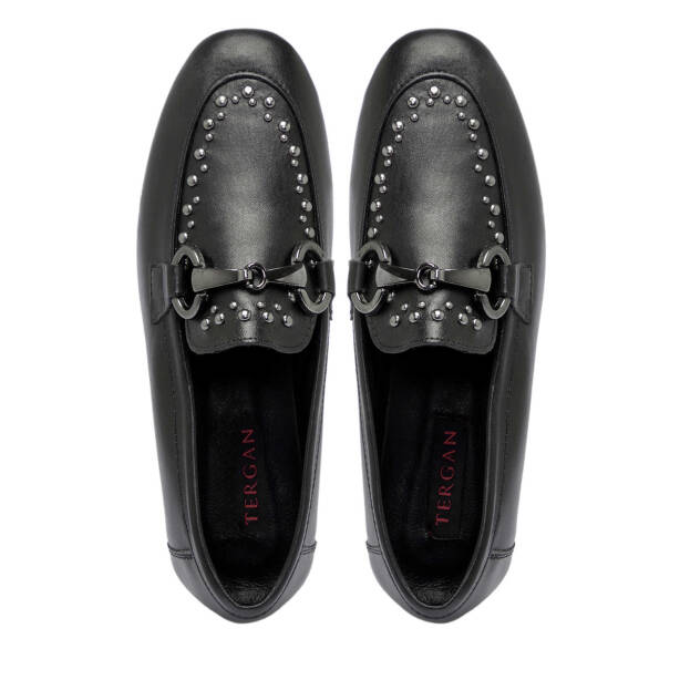 Siyah Deri Kadın Loafer - K25S1AY68161-A23 - 5