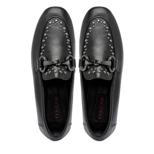 Siyah Deri Kadın Loafer - K25S1AY68161-A23 - 5