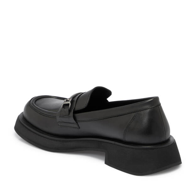 Siyah Deri Kadın Loafer - K25S1AY68178-A23 - 2