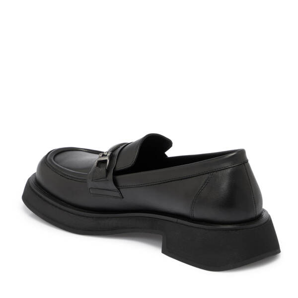 Siyah Deri Kadın Loafer - K25S1AY68178-A23 - 2