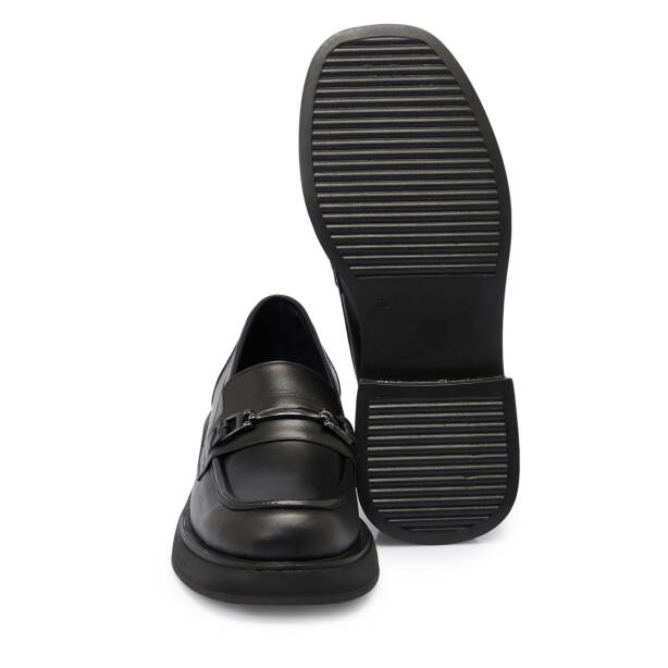 Siyah Deri Kadın Loafer - K25S1AY68178-A23 - 4