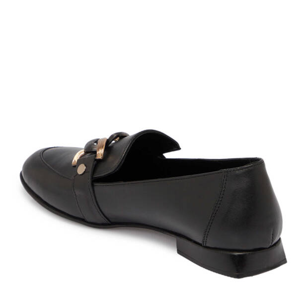 Siyah Deri Kadın Loafer - K25S1AY68191-A23 - 2