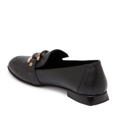 Siyah Deri Kadın Loafer - K25S1AY68191-A23 - 2