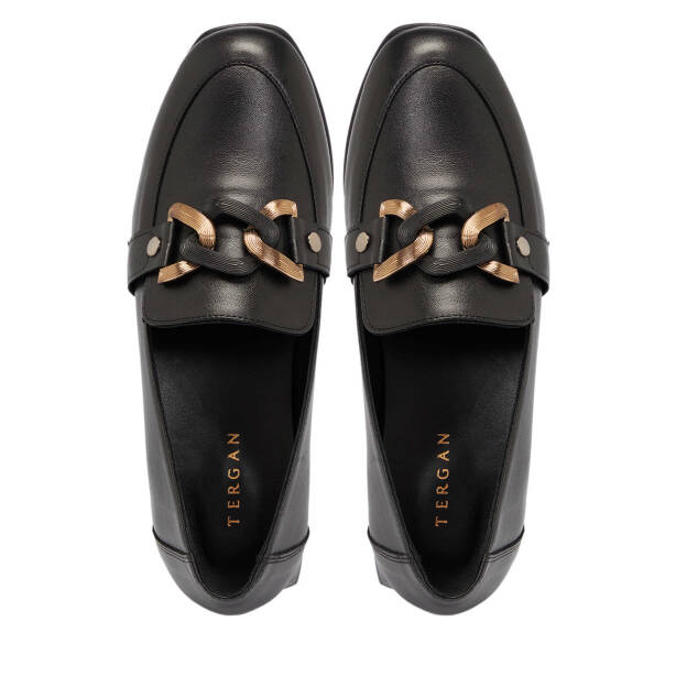 Siyah Deri Kadın Loafer - K25S1AY68191-A23 - 5