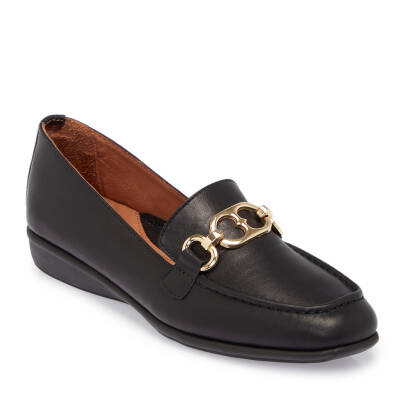 Siyah Deri Kadın Loafer - K25S1AY68199-A23 - 1