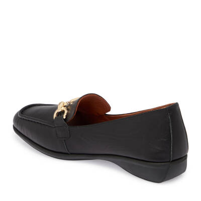 Siyah Deri Kadın Loafer - K25S1AY68199-A23 - 2