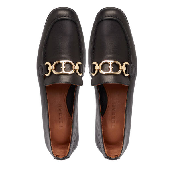 Siyah Deri Kadın Loafer - K25S1AY68199-A23 - 5