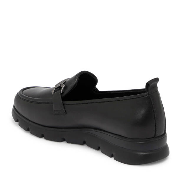 Siyah Hakiki Deri Kadın Loafer - K25S1AY68243-A23 - 3