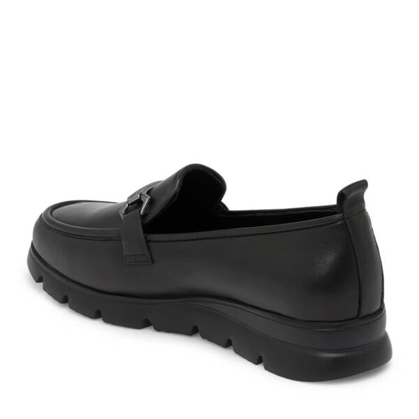 Siyah Hakiki Deri Kadın Loafer - K25S1AY68243-A23 - 3