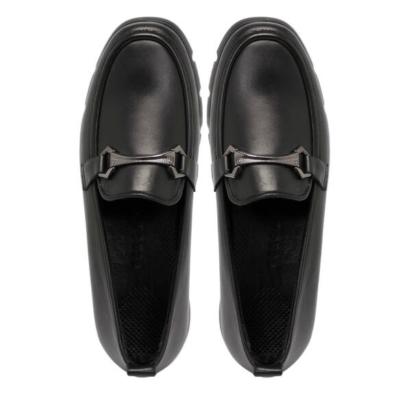 Siyah Hakiki Deri Kadın Loafer - K25S1AY68243-A23 - 5