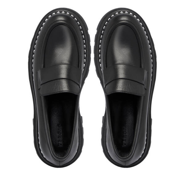 Siyah Deri Kadın Loafer - K25S1AY68303-A23 - 5