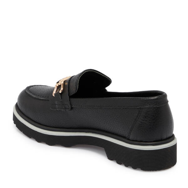 Siyah Deri Kadın Loafer - K25S1AY68321-A23 - 2