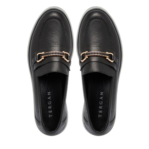 Siyah Deri Kadın Loafer - K25S1AY68321-A23 - 5
