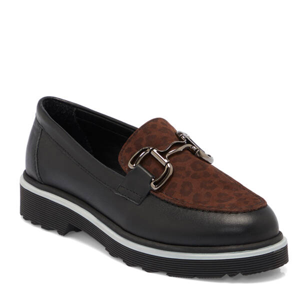 Siyah Deri Kadın Loafer - K25S1AY68322-C1Z 