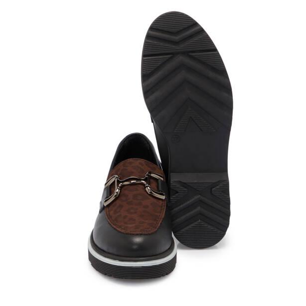Siyah Deri Kadın Loafer - K25S1AY68322-C1Z - 4