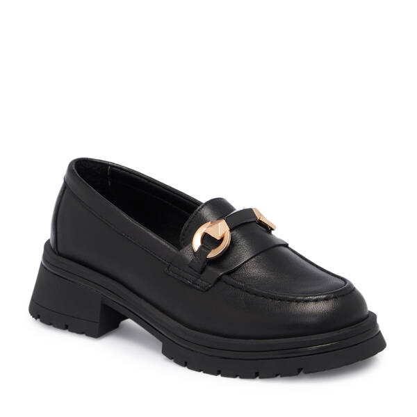 Siyah Deri Kadın Loafer - K25S1AY68323-A23 - 1