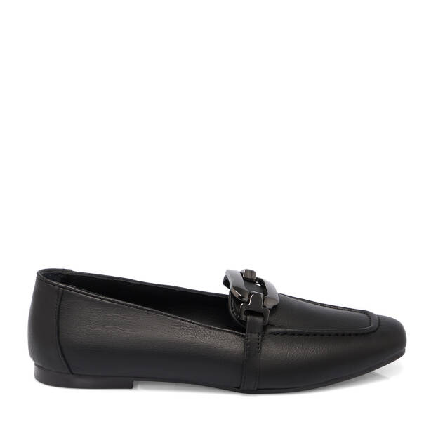 Siyah Deri Kadın Loafer - K25S1AY68358-A23 - 3