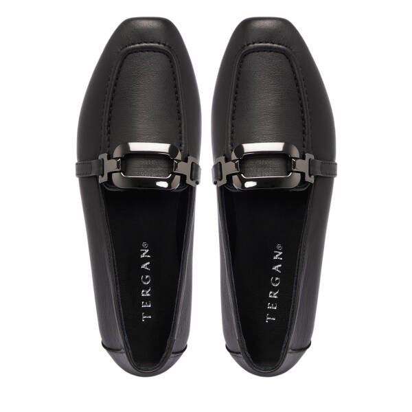 Siyah Deri Kadın Loafer - K25S1AY68358-A23 - 5