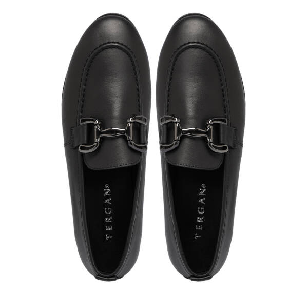 Siyah Deri Kadın Loafer - K25S1AY68359-A23 - 5