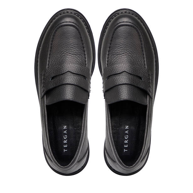 Siyah Hakiki Deri Kadın Loafer - K25S1AY68540-A41 - 5