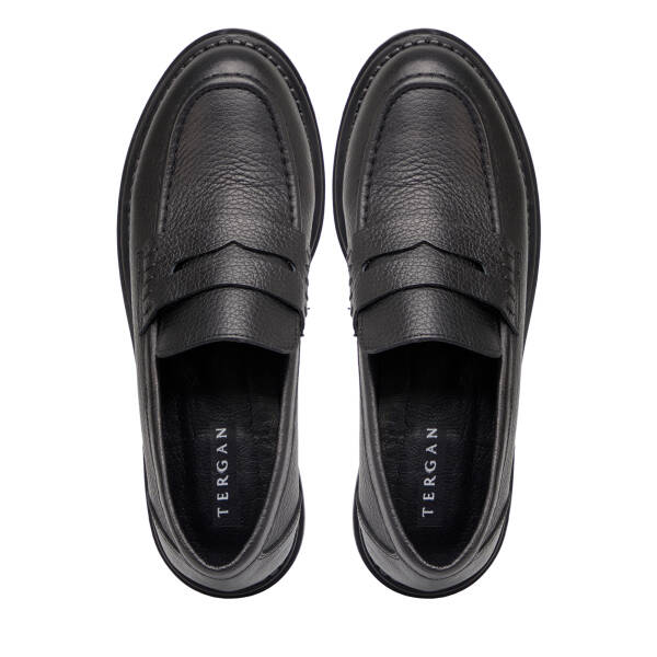 Siyah Hakiki Deri Kadın Loafer - K25S1AY68540-A41 - 5