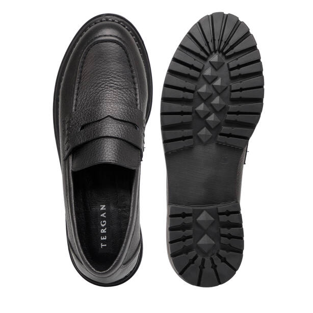 Siyah Hakiki Deri Kadın Loafer - K25S1AY68540-A41 - 6
