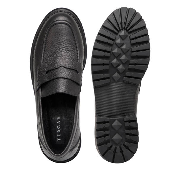 Siyah Hakiki Deri Kadın Loafer - K25S1AY68540-A41 - 6